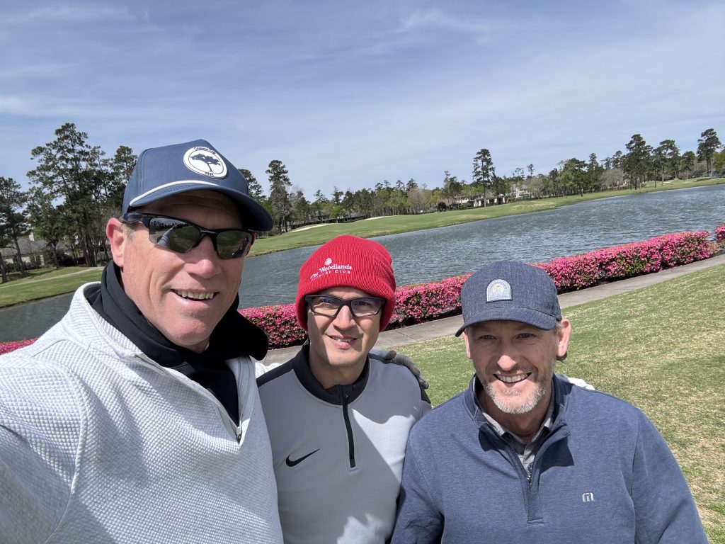 Chad with other golfers