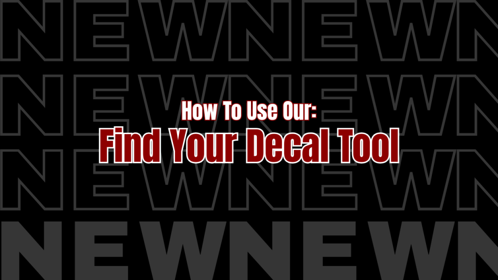How to use Find Your Decal